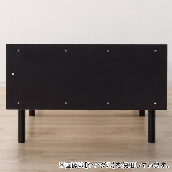 すのこベッド + マットレスセット セミダブル (BF501 S GY/AB001） 7枚目画像