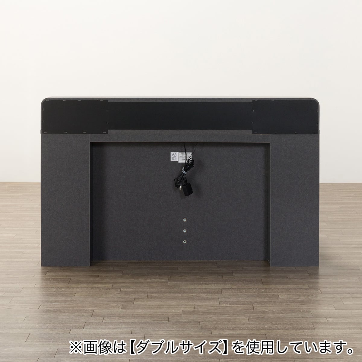 ベッドフレーム シングル 仕切り棚・サイド収納・ライト付きタイプ (NS