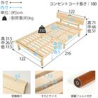 セミダブル棚付き 頑丈ロングすのこベッド (NA) 17枚目画像