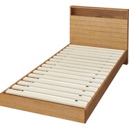天然木すのこベッドフレーム(MF503 棚コンセント付き)
