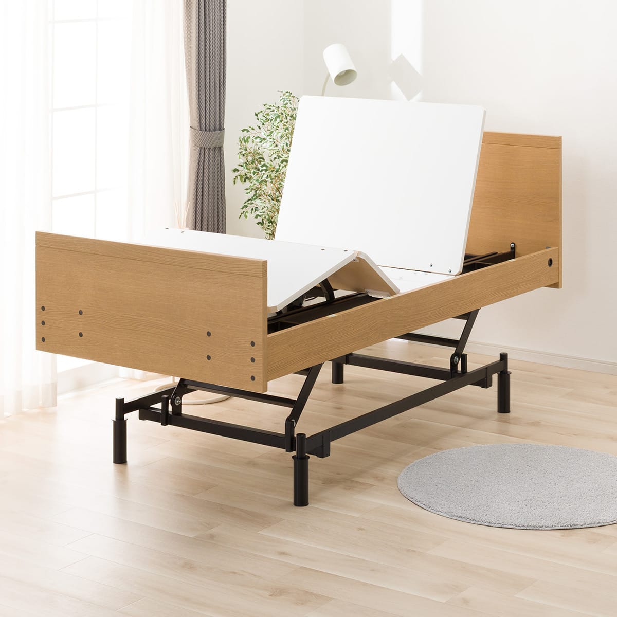 非課税】電動シングルベッドフレーム(NS001 3M LBR) | ニトリネット