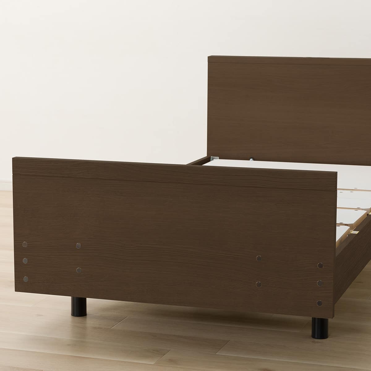 非課税】電動シングルベッドフレーム + マットレス + サイドガード2本