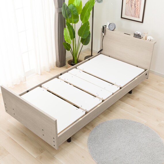 【非課税】電動シングルベッドフレーム + マットレスセット(NS002 3M GW/E5-02) 15枚目画像