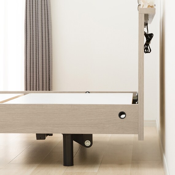 【非課税】電動シングルベッドフレーム + マットレスセット(NS002 3M GW/ELS1) 14枚目画像