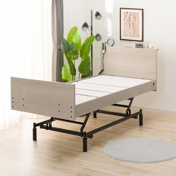 【非課税】電動シングルベッドフレーム(NS002 3M GW) 1枚目画像