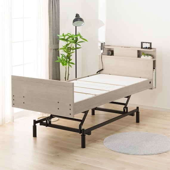 【非課税】電動シングルベッドフレーム(NS004 3M GW) 1枚目画像