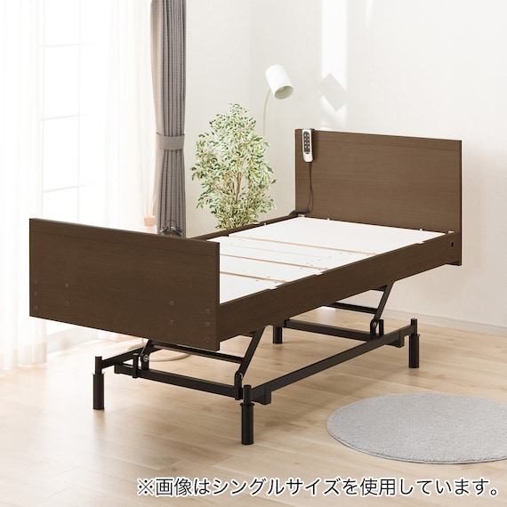 電動セミダブルベッドフレーム(NS001 3M MBR) 1枚目画像
