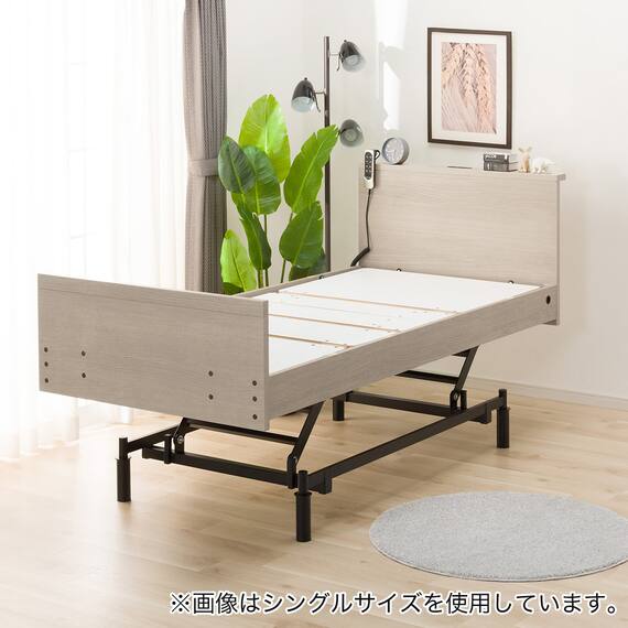 電動セミダブルベッドフレーム + マットレスセット(NS002 3M GW/E5-02) 11枚目画像