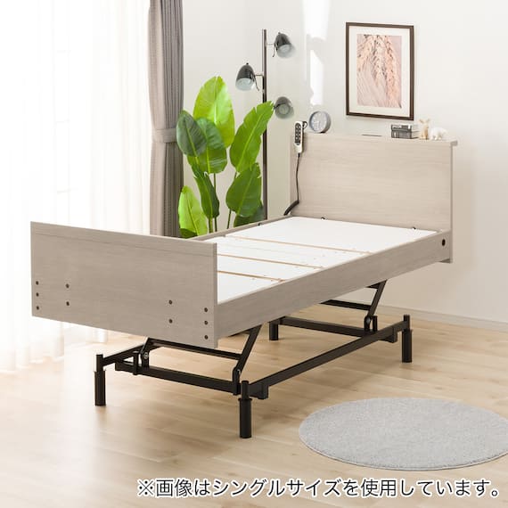 電動セミダブルベッドフレーム + マットレスセット(NS002 3M GW/E5-02) 11枚目画像