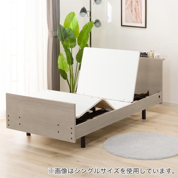 電動セミダブルベッドフレーム + マットレスセット(NS002 3M GW/E5-02) 13枚目画像