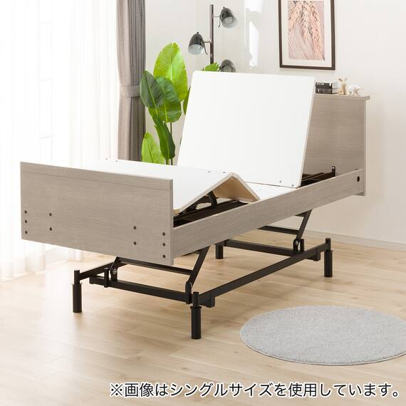 電動セミダブルベッドフレーム + マットレスセット(NS002 3M GW/E5-02) 14枚目画像