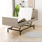 電動セミダブルベッドフレーム + マットレスセット(NS002 3M GW/E5-02) 14枚目画像