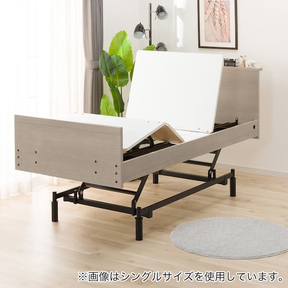電動セミダブルベッドフレーム + マットレスセット(NS002 3M GW/E5-02) 14枚目画像