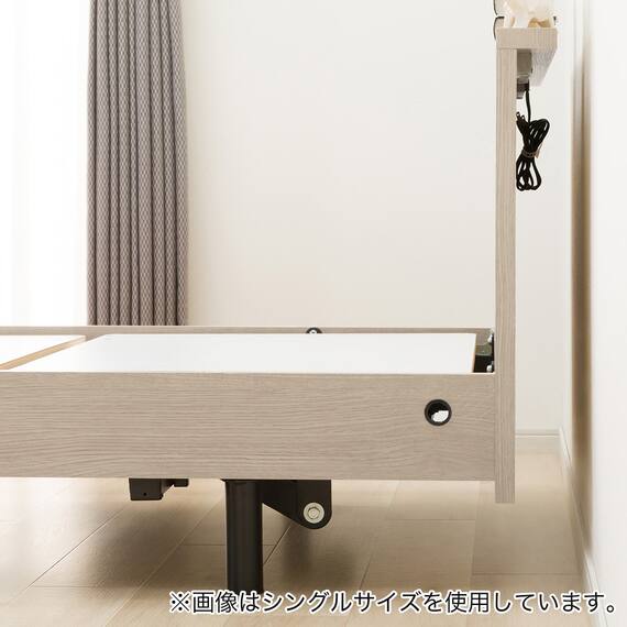電動セミダブルベッドフレーム + マットレスセット(NS002 3M GW/E5-02) 16枚目画像