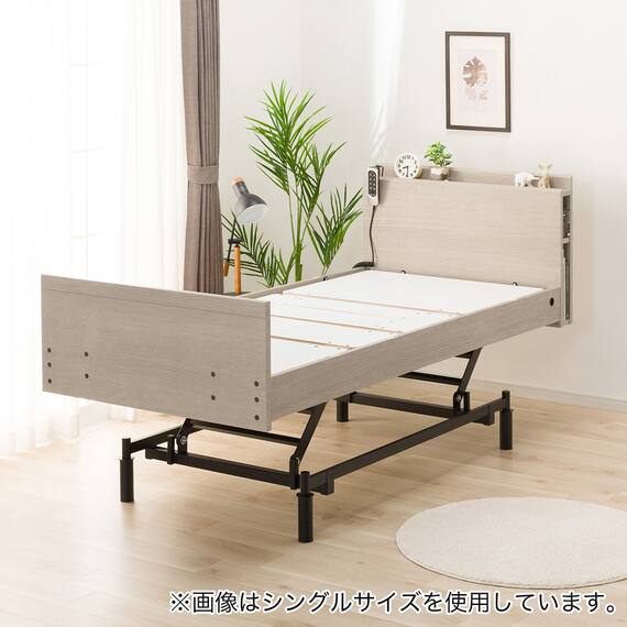 電動セミダブルベッドフレーム + マットレスセット(NS003 3M GW/E5-02) 11枚目画像