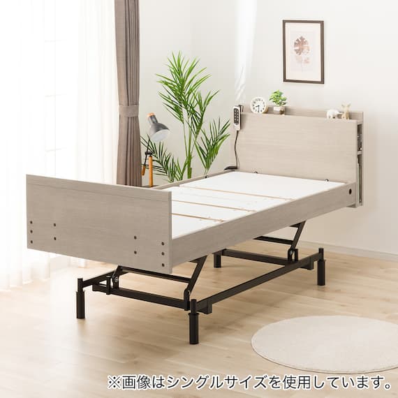 電動セミダブルベッドフレーム + マットレスセット(NS003 3M GW/E5-02) 11枚目画像