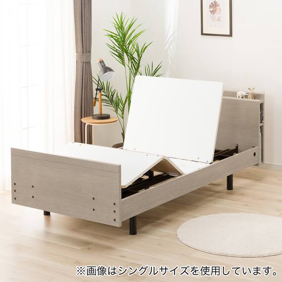 電動セミダブルベッドフレーム + マットレスセット(NS003 3M GW/E5-02) 13枚目画像