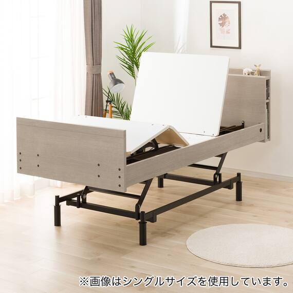 電動セミダブルベッドフレーム + マットレスセット(NS003 3M GW/E5-02) 14枚目画像