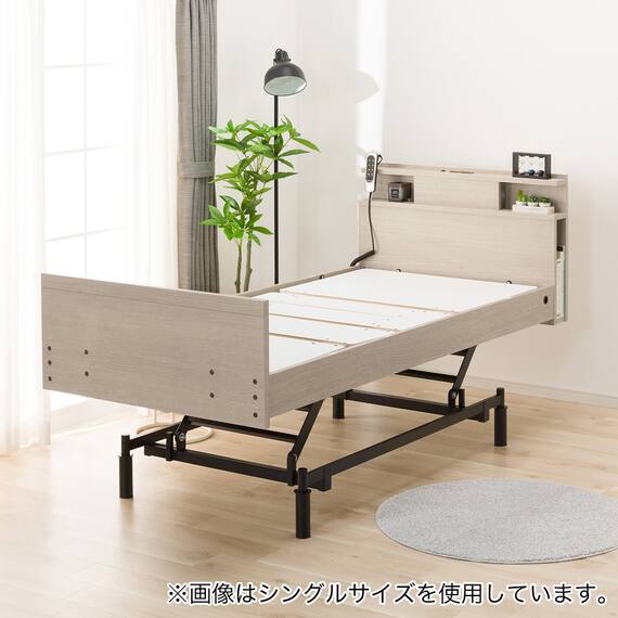 電動セミダブルベッドフレーム + マットレスセット(NS004 3M GW/E5-02) 11枚目画像