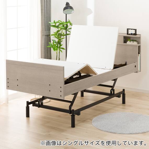 電動セミダブルベッドフレーム + マットレスセット(NS004 3M GW/E5-02) 14枚目画像