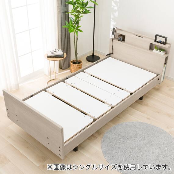 電動セミダブルベッドフレーム + マットレスセット(NS004 3M GW/E5-02) 15枚目画像