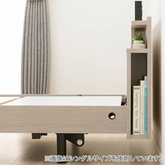 電動セミダブルベッドフレーム + マットレスセット(NS004 3M GW/E5-02) 16枚目画像