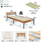 シングル　組立簡単天然い草ベッド (ライトブラウン) 19枚目画像