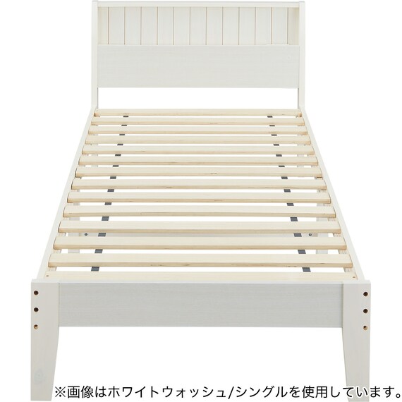 シングル棚付きベッドフレーム(SP401KD SL WW) 2枚目画像