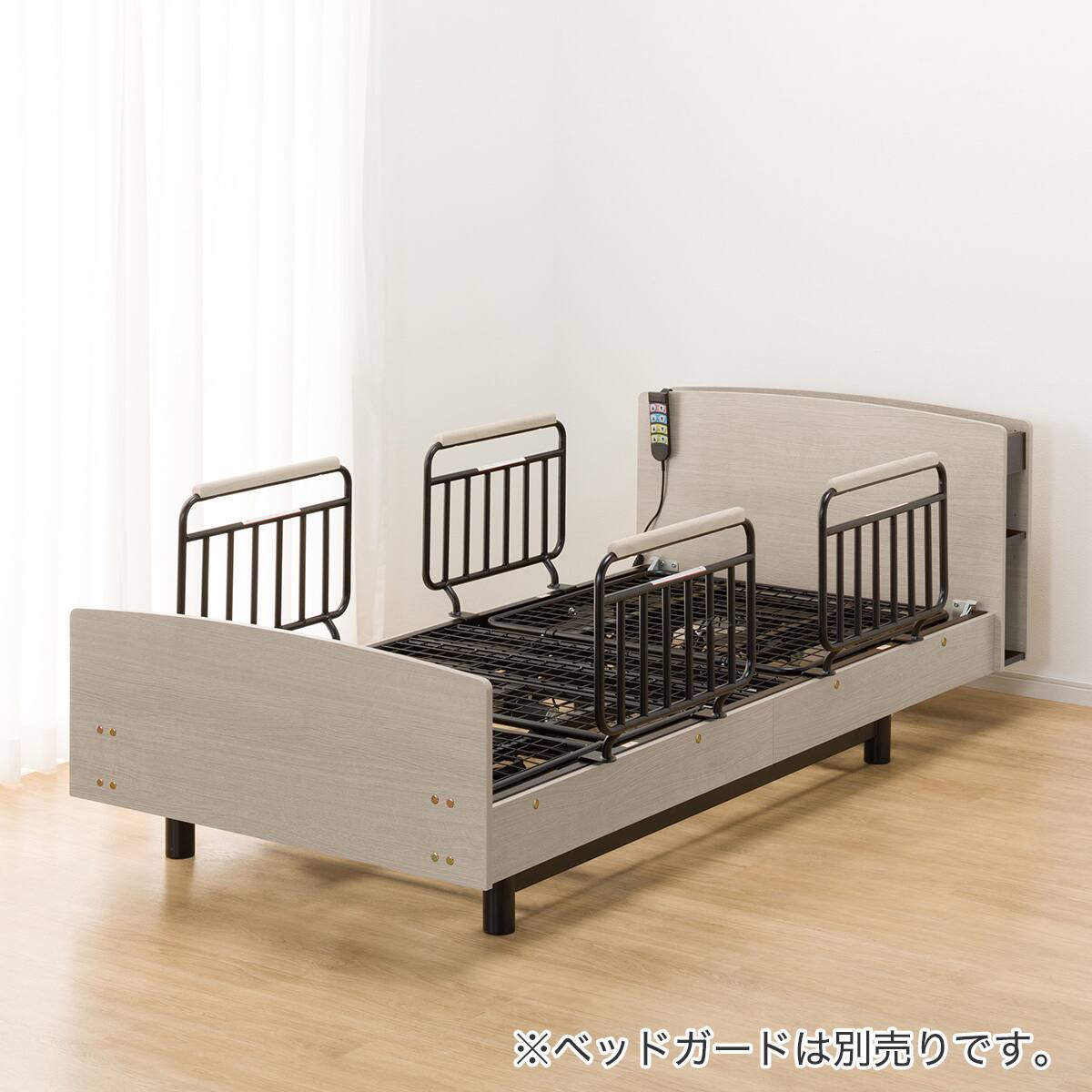 非課税】電動ベッドフレーム シングル (ライズ3N 3M-C キャビネット