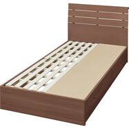 【棚・コンセント付き】シングルベッドフレーム(WP511 引出し付きタイプ)