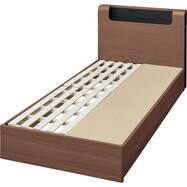 【棚・コンセント・ライト付き】シングルベッドフレーム(WP512 引出し付きタイプ)