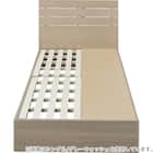 収納付きベッドフレーム シングル (WP511 棚・コンセント・引き出し付き すのこ WW) 2枚目画像