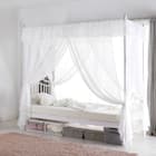 天蓋付きスチールベッド (ALC ホワイト) 1枚目画像