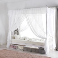 天蓋付きスチールベッド (ALC)