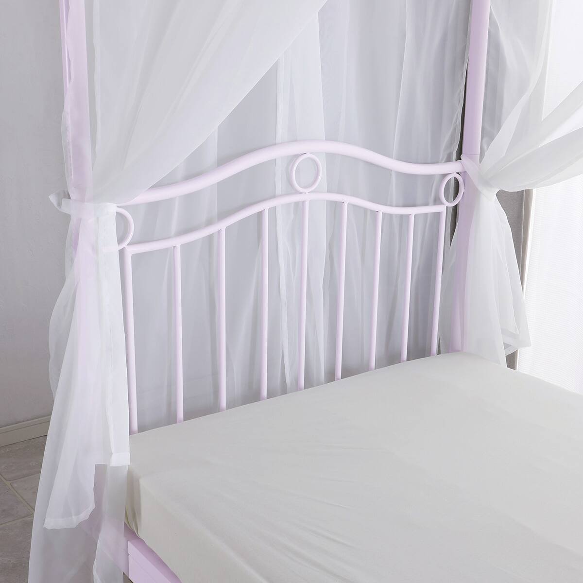 天蓋付きスチールベッド (ALC パープル) | ニトリネット【公式】 家具