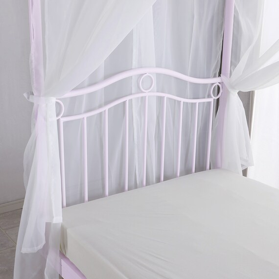 天蓋付きスチールベッド (ALC パープル) 3枚目画像