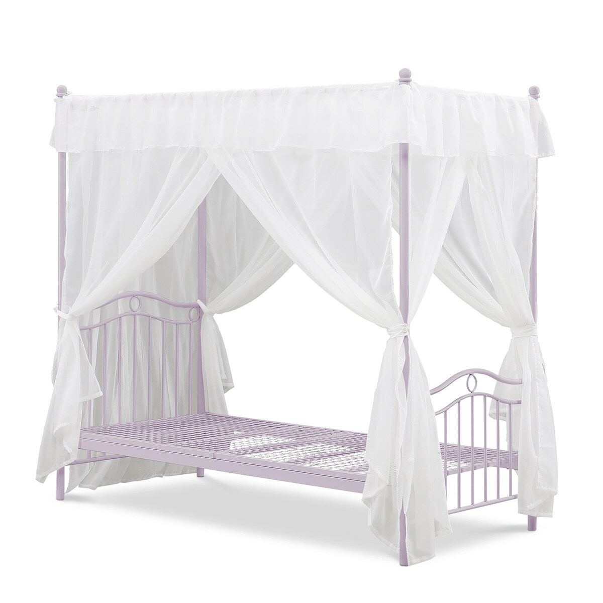 天蓋付きスチールベッド (ALC パープル) | ニトリネット【公式