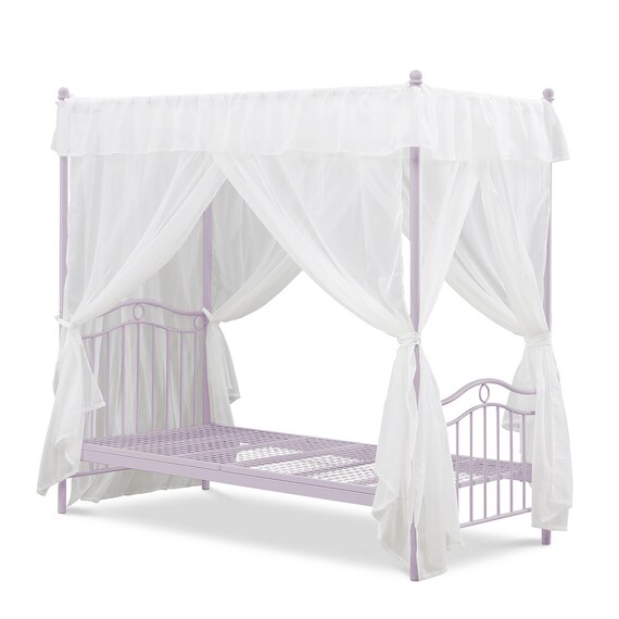 天蓋付きスチールベッド (ALC パープル) 5枚目画像