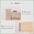 シングル 天然木棚付きすのこベッドフレーム  (DB01) 7枚目画像