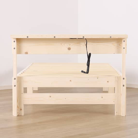 シングル 天然木棚付きすのこベッドフレーム (DB01) 11枚目画像