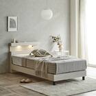 シングル 棚付き すのこベッドフレーム(KC501 ST WW) 1枚目画像