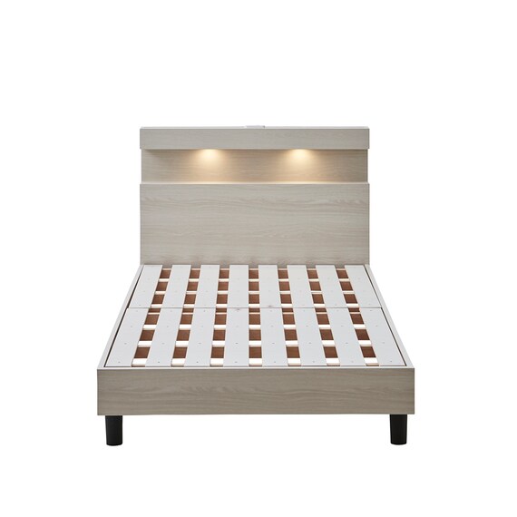 シングル 棚付き すのこベッドフレーム(KC501 ST WW) 7枚目画像