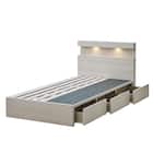 シングル 引出し付き すのこベッドフレーム(KC501 WW) 3枚目画像