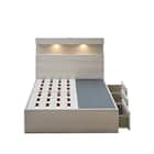 シングル 引出し付き すのこベッドフレーム(KC501 WW) 4枚目画像