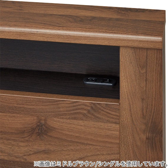 チェストベッドフレーム シングル サイド引出し付きタイプ (GC501 床板 GW) 7枚目画像