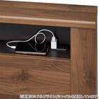 シングル 棚・コンセント・照明付きベッドフレーム(GC501-引出しA GW) 5枚目画像