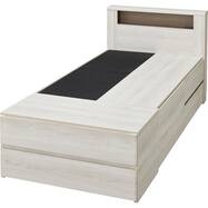 棚・コンセント・照明付きベッドフレーム(GC501-引出しB)