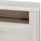 シングル 棚・コンセント・照明付きベッドフレーム(GC501-引出しB GW) 3枚目画像