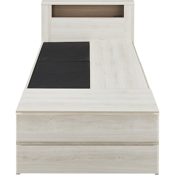 チェストベッドフレーム シングル サイド・フット引出し付きタイプ (GC501 床板 GW) 6枚目画像