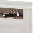 シングル 棚・コンセント・照明付きベッドフレーム(GC501-引出しB GW) 5枚目画像